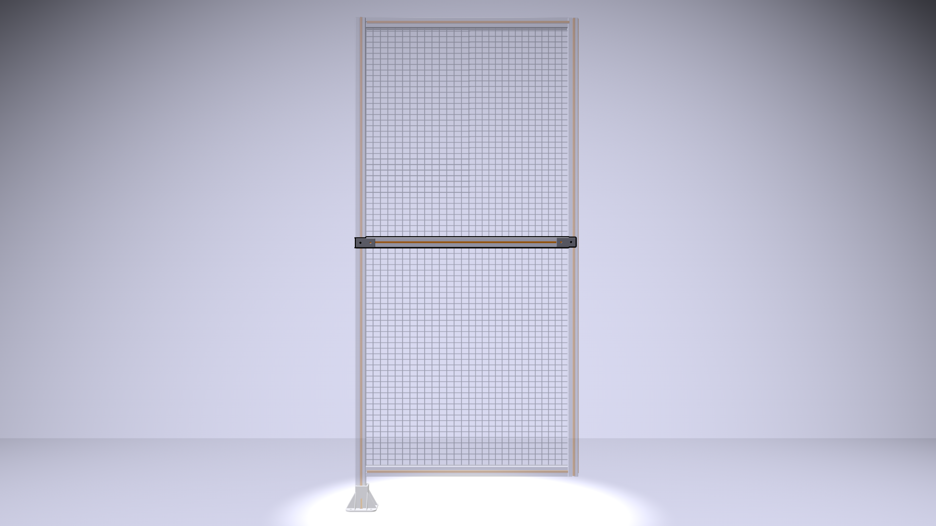 L1-1105-YTA 1105MM LONG HALF STRAP, MOUNTS HORIZONTAL ON 1200MM WIDE SINGLE WALL SECTIONS